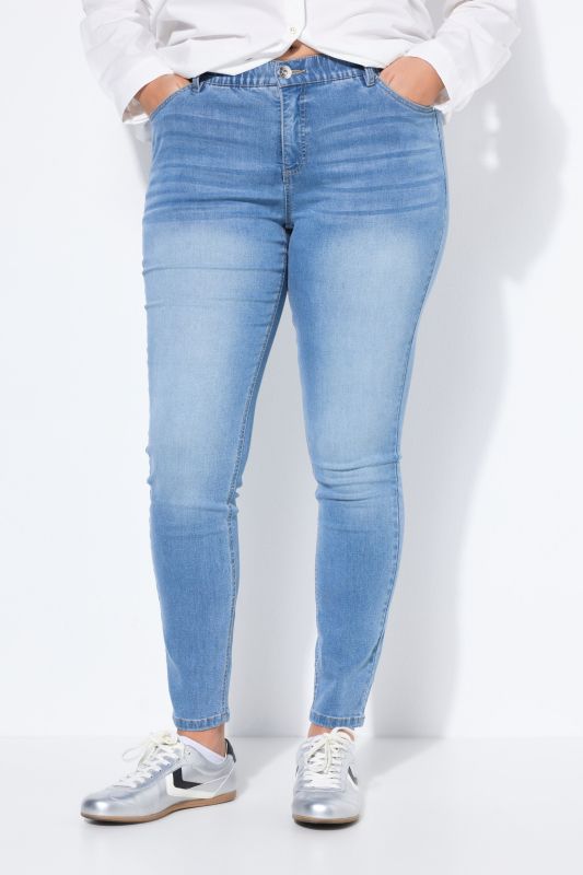 Jean Skinny en denim très doux, 5 poches
