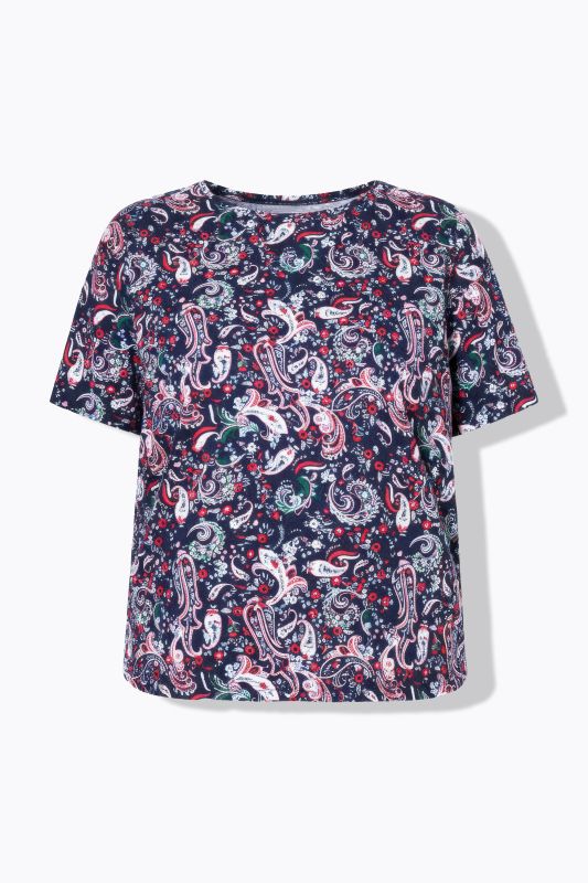 T-shirt oversize, imprimé cachemire