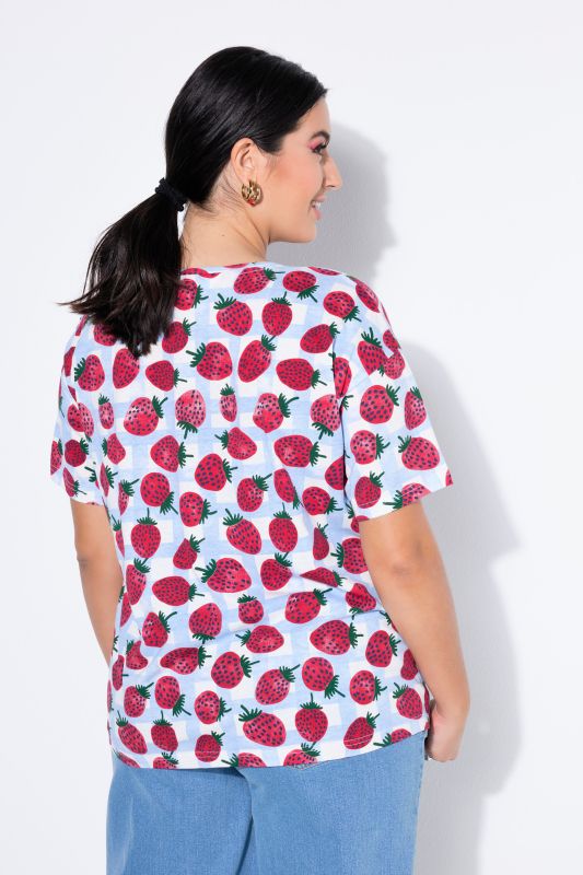 T-shirt oversize, imprimé Strawberry