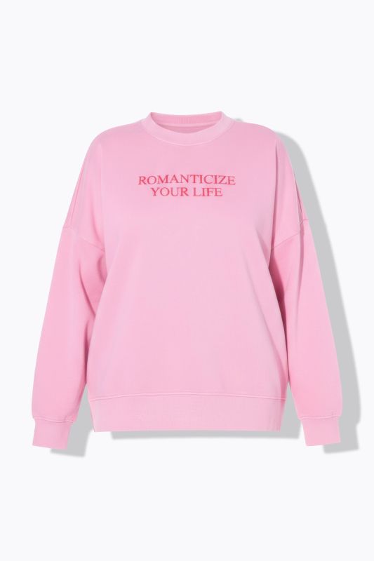 Sweat-shirt oversize à message, délavage Acid Wash