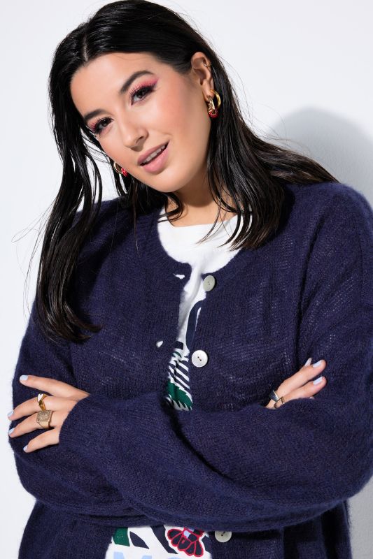 Cardigan en maille très douce, coupe Straight Shape