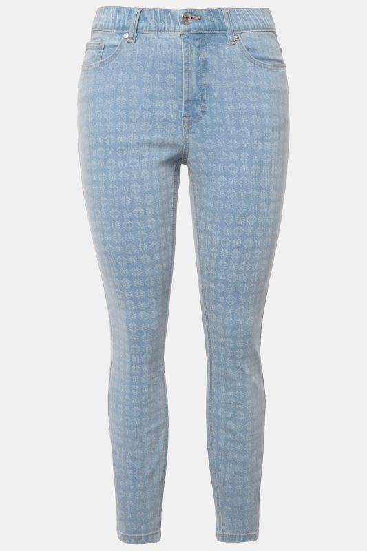 Jean skinny 5 poches à imprimé all-over