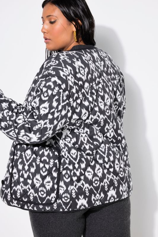Veste matelassée, coupe Boxy, imprimé intégral
