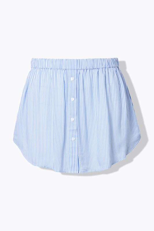 Jupe à superposer, coupe Straight Shape et rayures