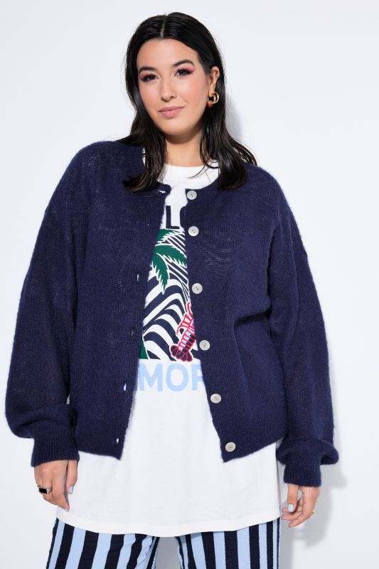 Cardigan en maille très douce, coupe Straight Shape