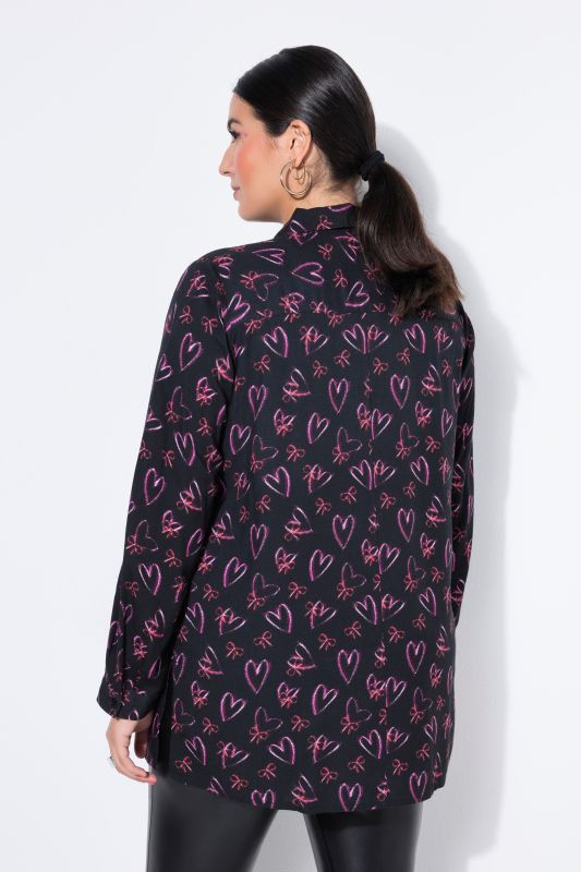 Chemisier droit à manches longues et nœuds