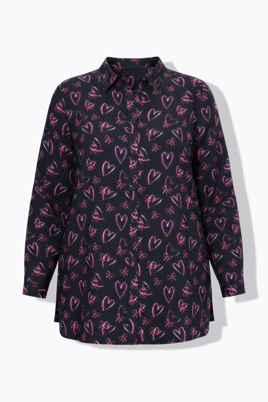 Chemisier droit à manches longues et nœuds