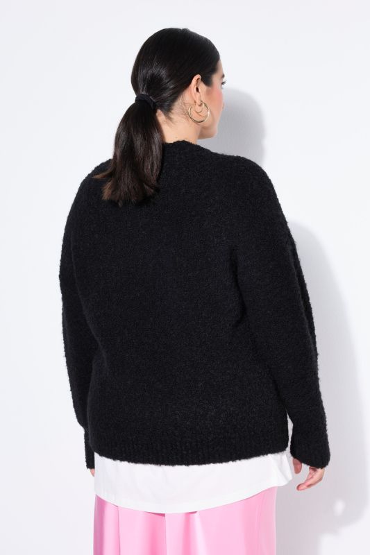 Pull oversize à manches longues et patch