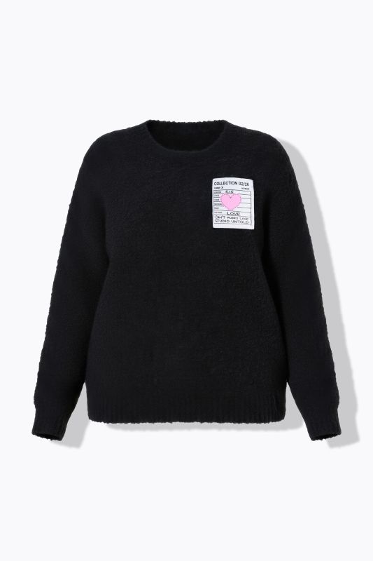 Pull oversize à manches longues et patch