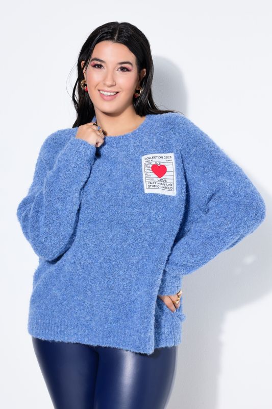 Pull oversize à manches longues et patch
