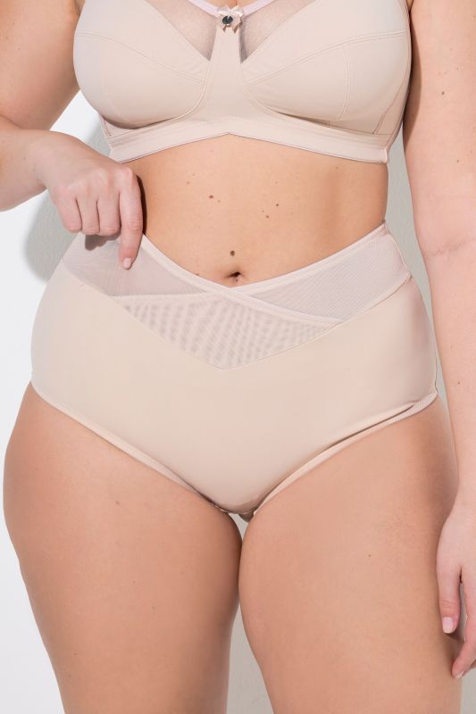 Culotte maxi sculptante. Taille haute et large en mesh