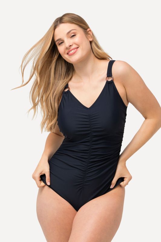 Maillot de bain, bonnets souples. Anneaux fantaisie. Matière recyclée