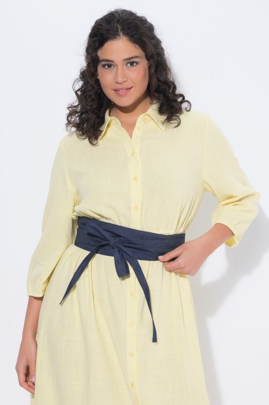 Ceinture à nouer, aspect jean, taille unique