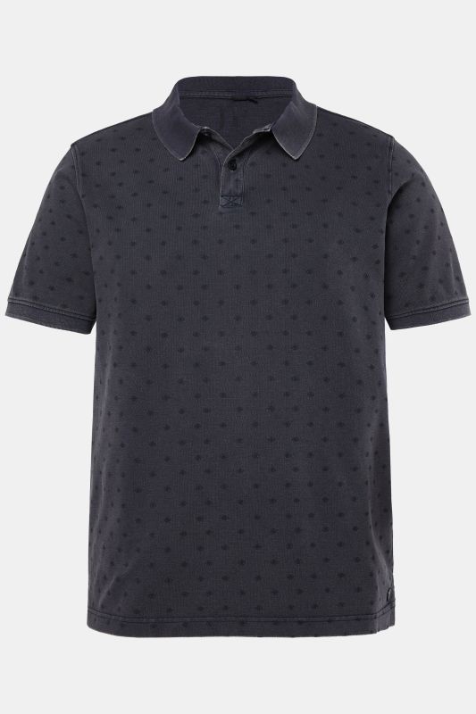 Polo JP 1880 à manches courtes, tissu piqué dans un imprimé all-over, style vintage - jusqu'au 8&nbsp