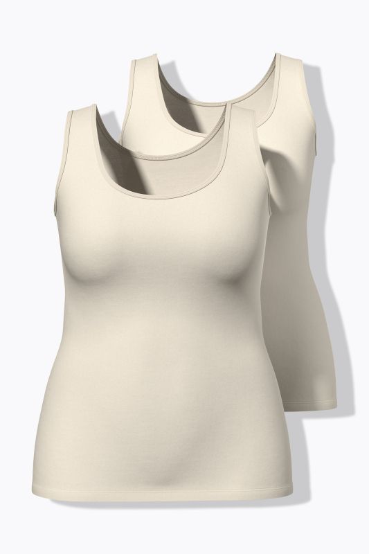 Lot de 2 débardeurs à encolure ronde