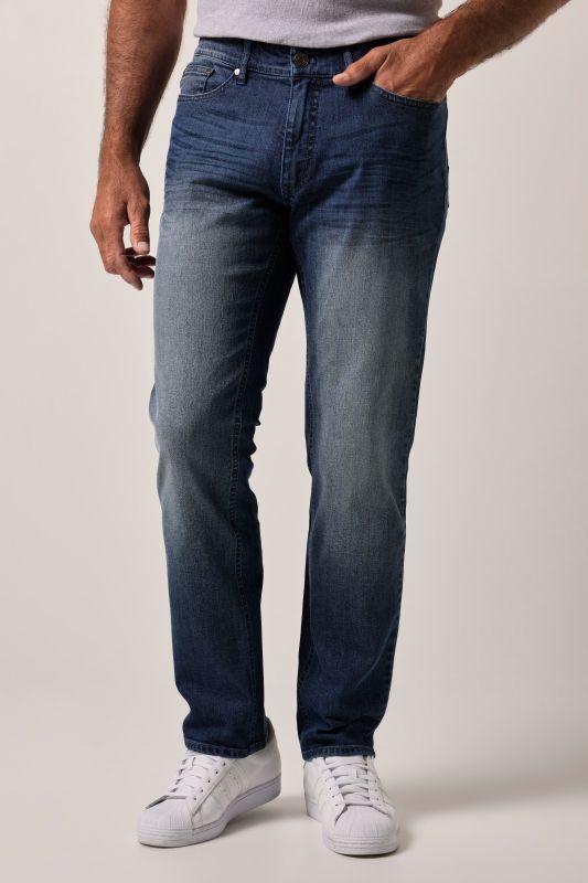 Jean JP 1880 ventre confort, style vintage, tissu denim finition FLEXNAMIC®, coupe Straight Fit 5 poches - jusqu'à la taille 38/74 (jusqu'au 136 en version Tall)