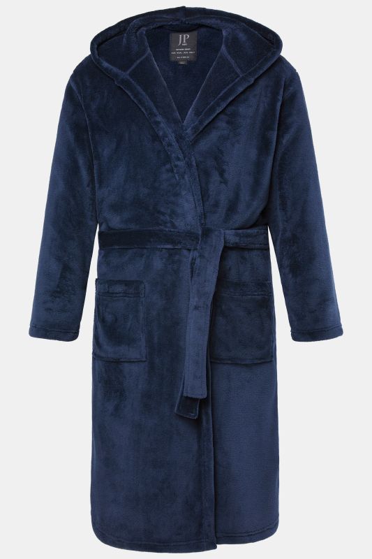 Peignoir JP 1880 en microfibres, ceinture à nouer, collection Homewear - jusqu'au 8 XL