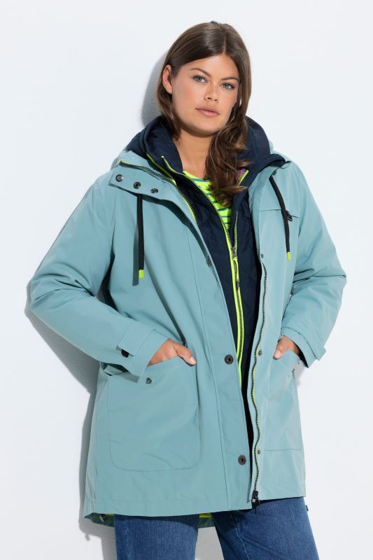 Manteau technique toute saison, capuche amovible