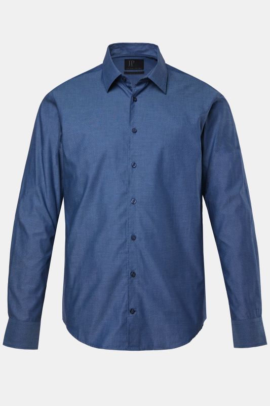 Chemise JP 1880 motif à pois, manches longues et col Kent, collection Business, coupe Modern Fit - jusqu'au 8 XL