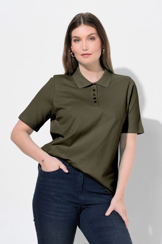 Polo patte de boutonnage plus longus, manches courtes et col polo