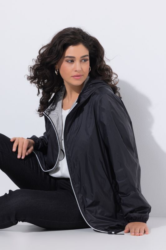 Veste réversible HYPRAR à capuche, matière déperlante