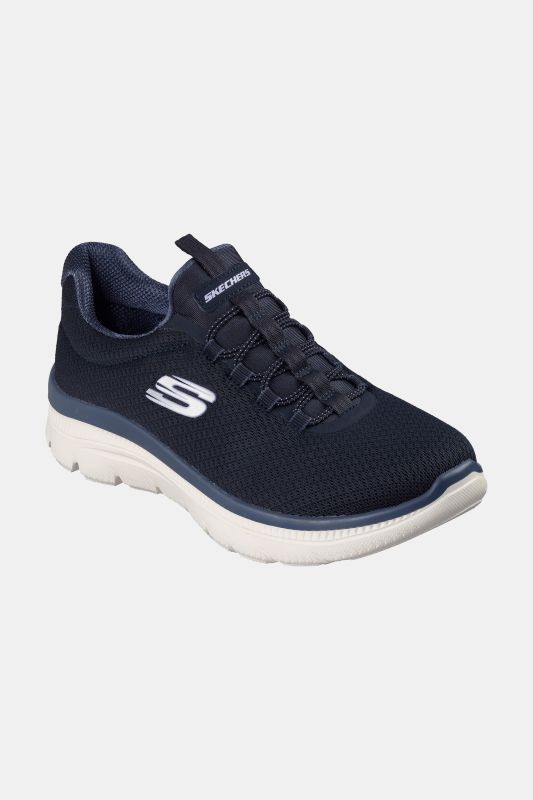 Sneakers véganes à enfiler, marque Skechers, mousse à mémoire de forme - largeur confortable