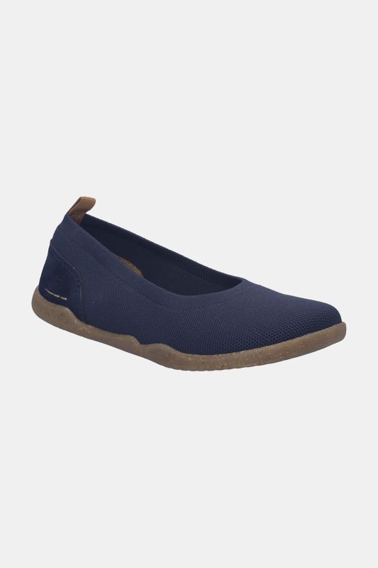 Ballerines en cuir «&nbsp;pieds nus&nbsp;», marque Josef Seibel - largeur confortable