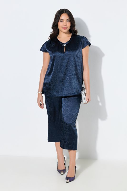 Jupe-culotte Mary, jambe droite et large, taille confortable