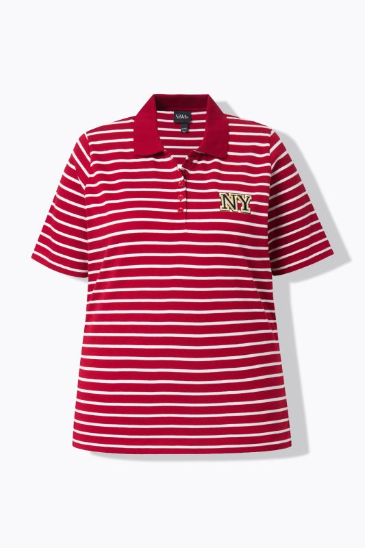 Polo rayé, coupe Classic Fit, manches courtes et col polo