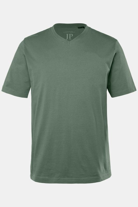 T-shirt JP 1880 Basic, col en V - jusqu'au 8 XL