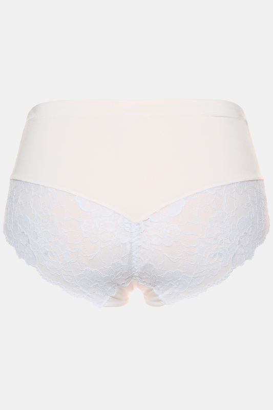 Culotte gainante avec dentelle transparente, matière stretch confortable