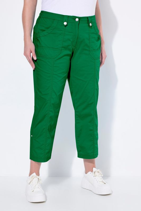 Pantalon cargo 7/8. Taille confortable, Attaches