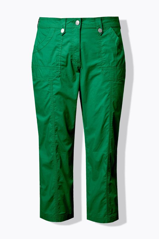 Pantalon cargo 7/8. Taille confortable, Attaches