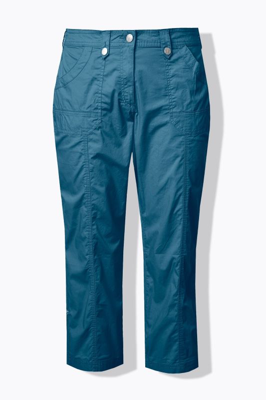 Pantalon cargo 7/8. Taille confortable, Attaches