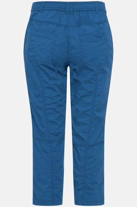 Pantalon cargo 7/8. Taille confortable, Attaches