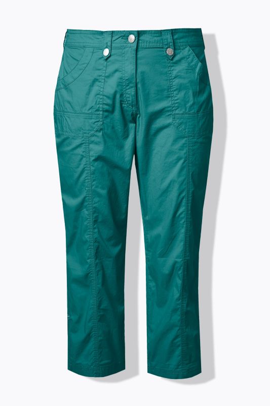 Pantalon cargo 7/8. Taille confortable, Attaches