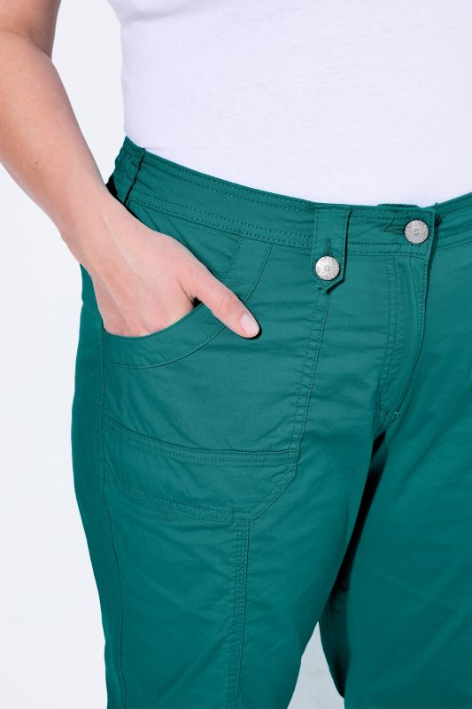 Pantalon cargo 7/8. Taille confortable, Attaches