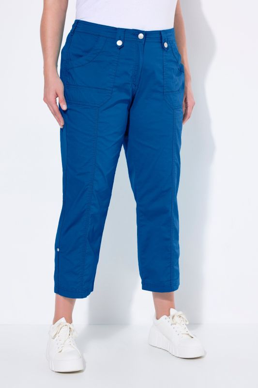 Pantalon cargo 7/8. Taille confortable, Attaches