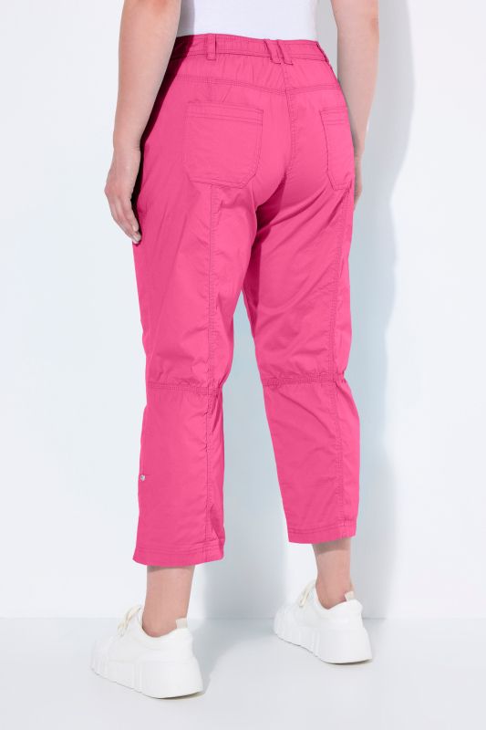 Pantalon cargo 7/8. Taille confortable, Attaches