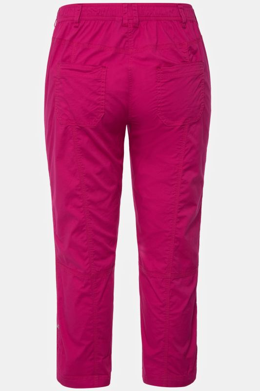 Pantalon cargo 7/8. Taille confortable, Attaches