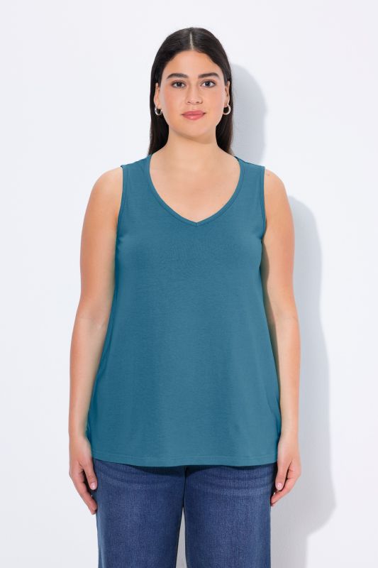 Débardeur coupe Classic Fit, bretelles larges et décolleté en V