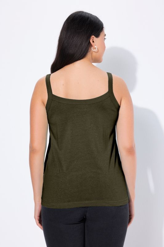 Débardeur à fines bretelles et décolleté rond, en modal mélangé