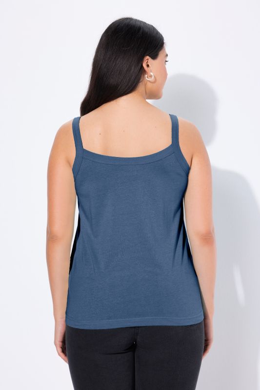 Débardeur à fines bretelles et décolleté rond, en modal mélangé