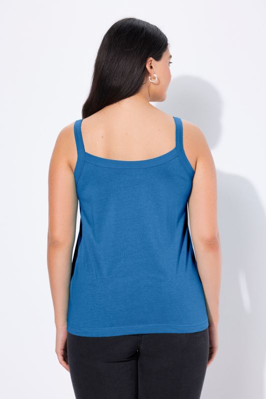 Débardeur à fines bretelles et décolleté rond, en modal mélangé