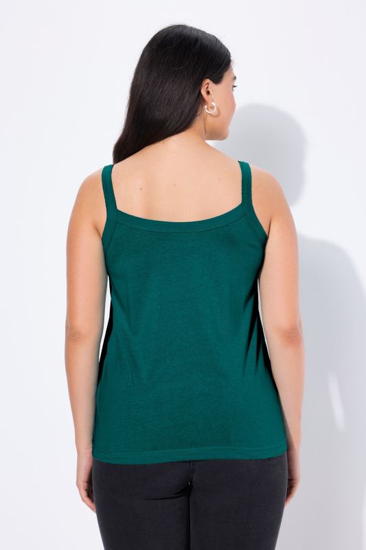 Débardeur à fines bretelles et décolleté rond, en modal mélangé