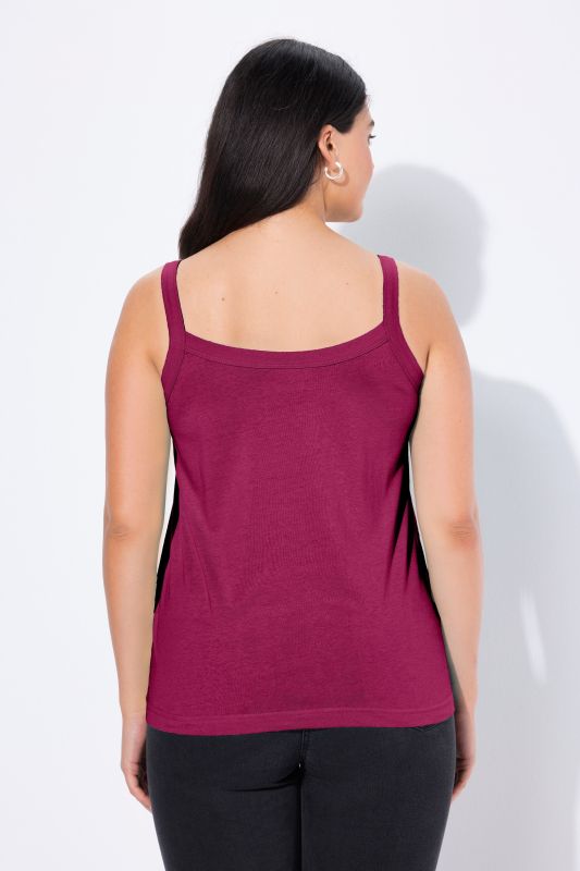 Débardeur à fines bretelles et décolleté rond, en modal mélangé