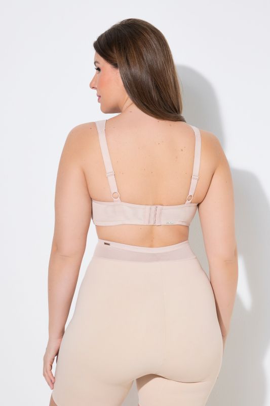 Soutien-gorge à armatures. Coques souples. Empiècements mesh - bonnet C-E