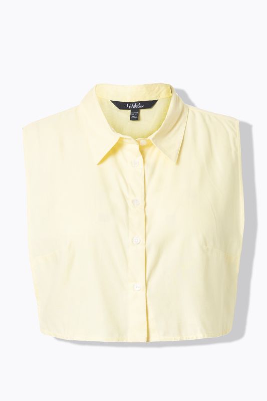 Faux col chemisier, patte de boutonnage, à porter en dessous d'un haut