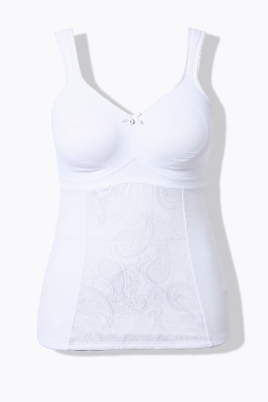 Haut gainant, dentelle, sans armatures, bretelles réglables