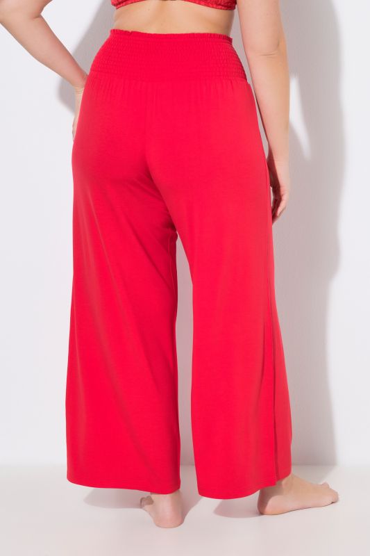 Pantalon Marlene. Jambe large et taille élastique